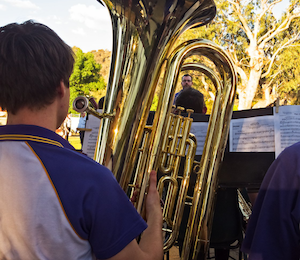 Andrew on Tuba
